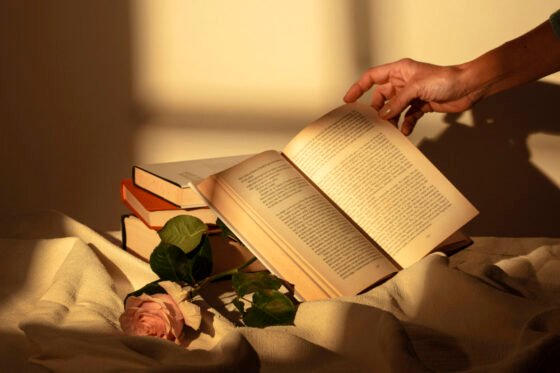 still-life-sant-jordi-day-books-roses